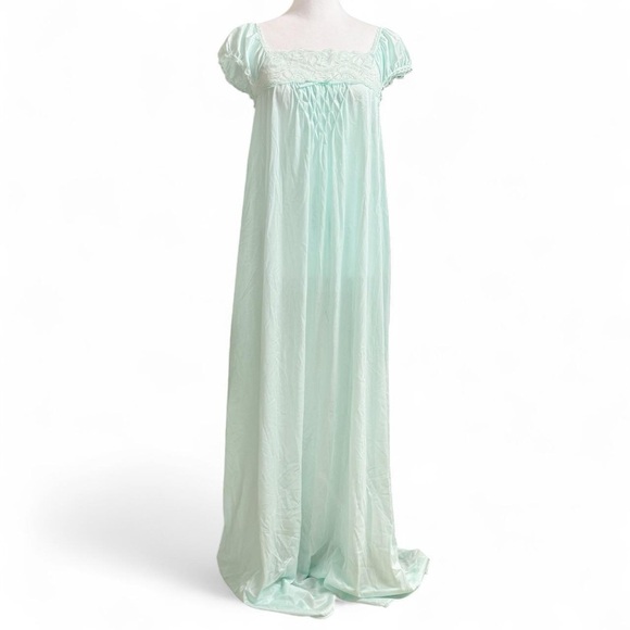 NWT Vintage Apostrophe Mint Green Nightgown - Picture 1 of 9